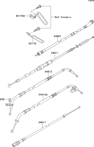 VN800 Тросы управления