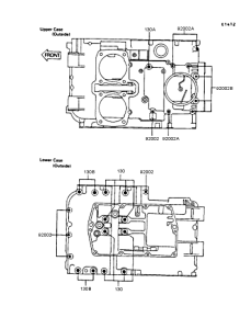  Болты крепления картера