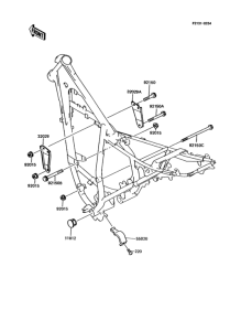 KMX125 Рама ,крепежные детали