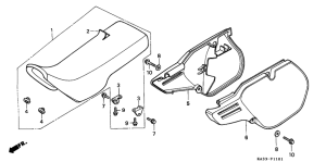 CR125R Seat / side cover