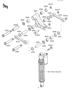 KX500 Задняя подвеска