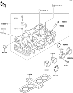 ZR550 Головка цилиндров