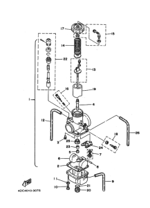 WR250Z Карбюратор