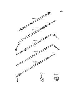 ZX250 Тросы управления