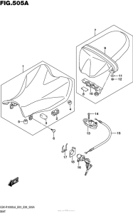 GSX-R1000 Сиденье