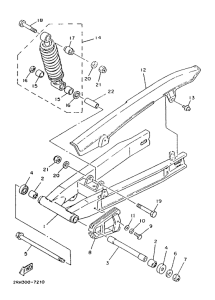 TZR125 Basculante trasero