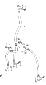 GSF650 (ABS) Передние тормозные трубки