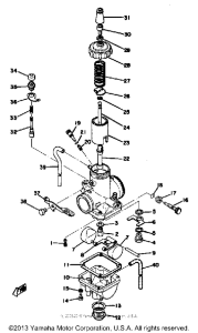 YZ125C Карбюратор