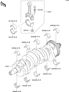 ZR800 Коленвал