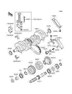 ZR400 Коленвал