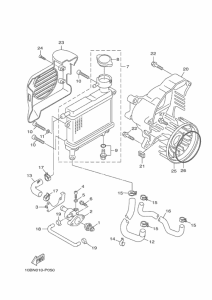 BX50N ラジエタ & ホース