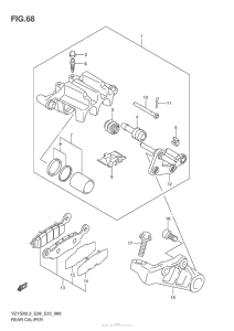 VZ1500 Задний суппорт
