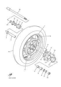 XVZ1300A Переднее колесо