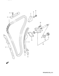 RF600 Держатель направляющей