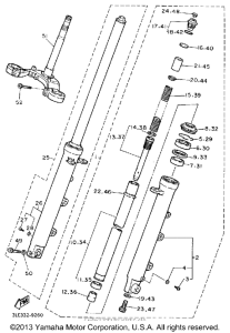FZR1000W Передняя вилка