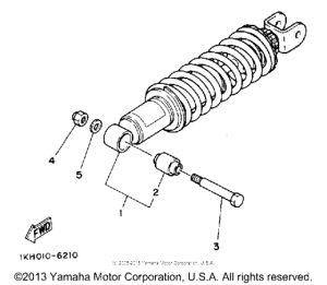 XT225DC Амортизаторы задние