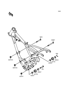 KX60 Рама ,крепежные детали