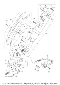 WR250R Выхлопная система