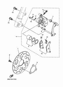 LTS125-C Передний суппорт