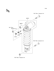 ZX600 Амортизатор
