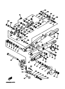 TY250Z Задний рычаг и подвеска