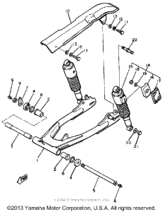 XS400H Задний рычаг подвески