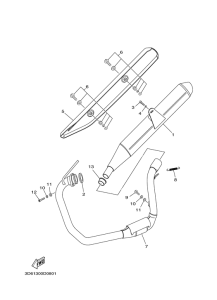 XT125X Выхлопная система