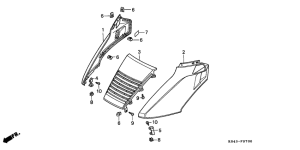 CN250 Обтекатель передний верхний