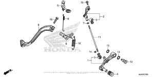 CRF1000D (ABS) Педали