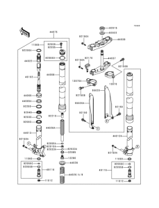 KX125 Front fork(1 / 2)