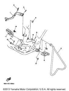 YZ80J1 Подножки