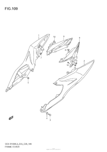 GSX-R1000Z Frame Cover (Gsx-R1000L3 E28)