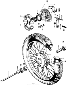 SL70 Переднее колесо