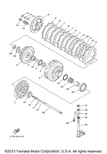 TZ125M Сцепление