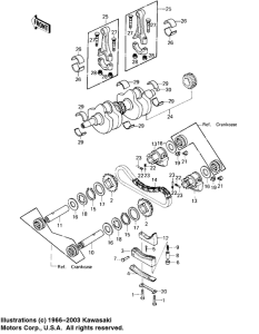 KZ750 LTD Crankshaft / balancer