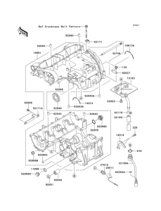 ZX600 Картер двигателя