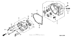 ST1100 Задний кожух картера