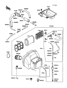 ZX750 Air cleaner(1 / 2)