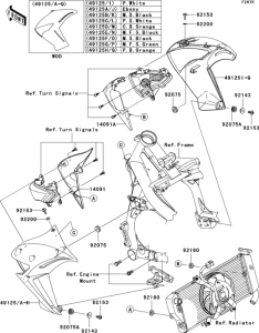 ER650 Капот и облицовка