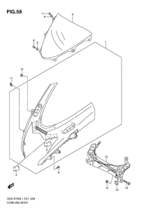 GSX-R750 Cowling body