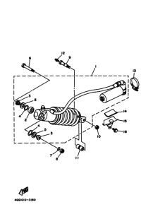 TY250Z TY250 Задняя подвеска