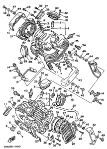XV500 Головка цилиндров