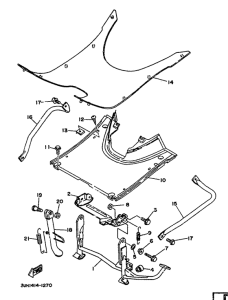 XC150 Soporte . apoyapie