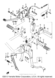 YM2C Stand and brake pedal