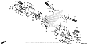 CTX700 Подножки