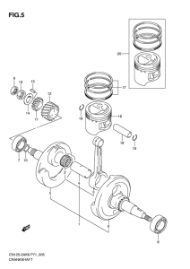 EN125-2 Вал коленчатый
