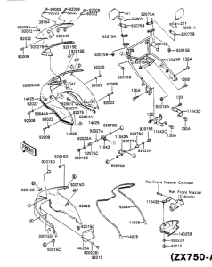 ZX750 Обтекатель