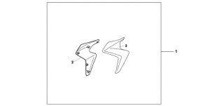 CB1000R Kit tit. radiator shroud