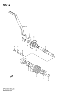 DR200 Ножной стартер