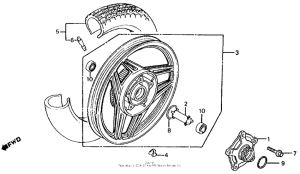 VF700S Переднее колесо